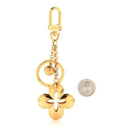 Louis Vuitton Metal Eclipse Bag Charm Key Holder Gold 2 of 6