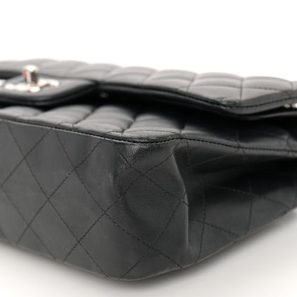 Chanel Lambskin Quilted Medium Double Flap Black 10 of 16