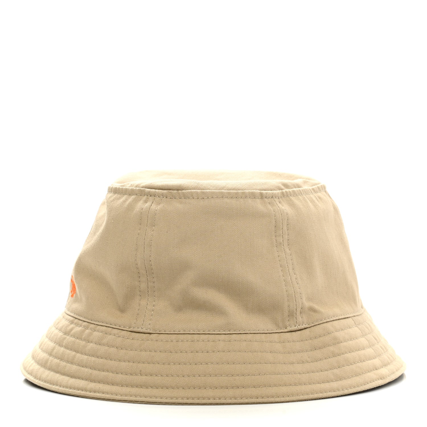 Hermes Gabardine Cotton Calvi Bucket Hat 59 Beige Toast 4 of 9