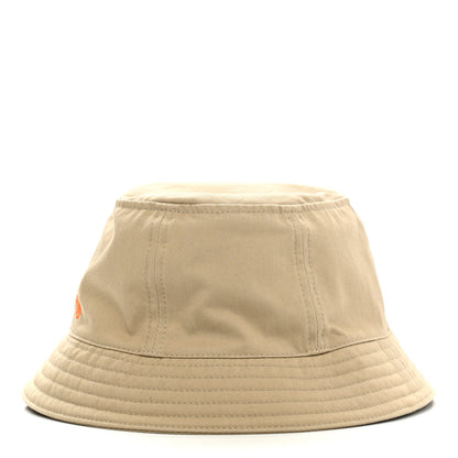 Hermes Gabardine Cotton Calvi Bucket Hat 59 Beige Toast 4 of 9