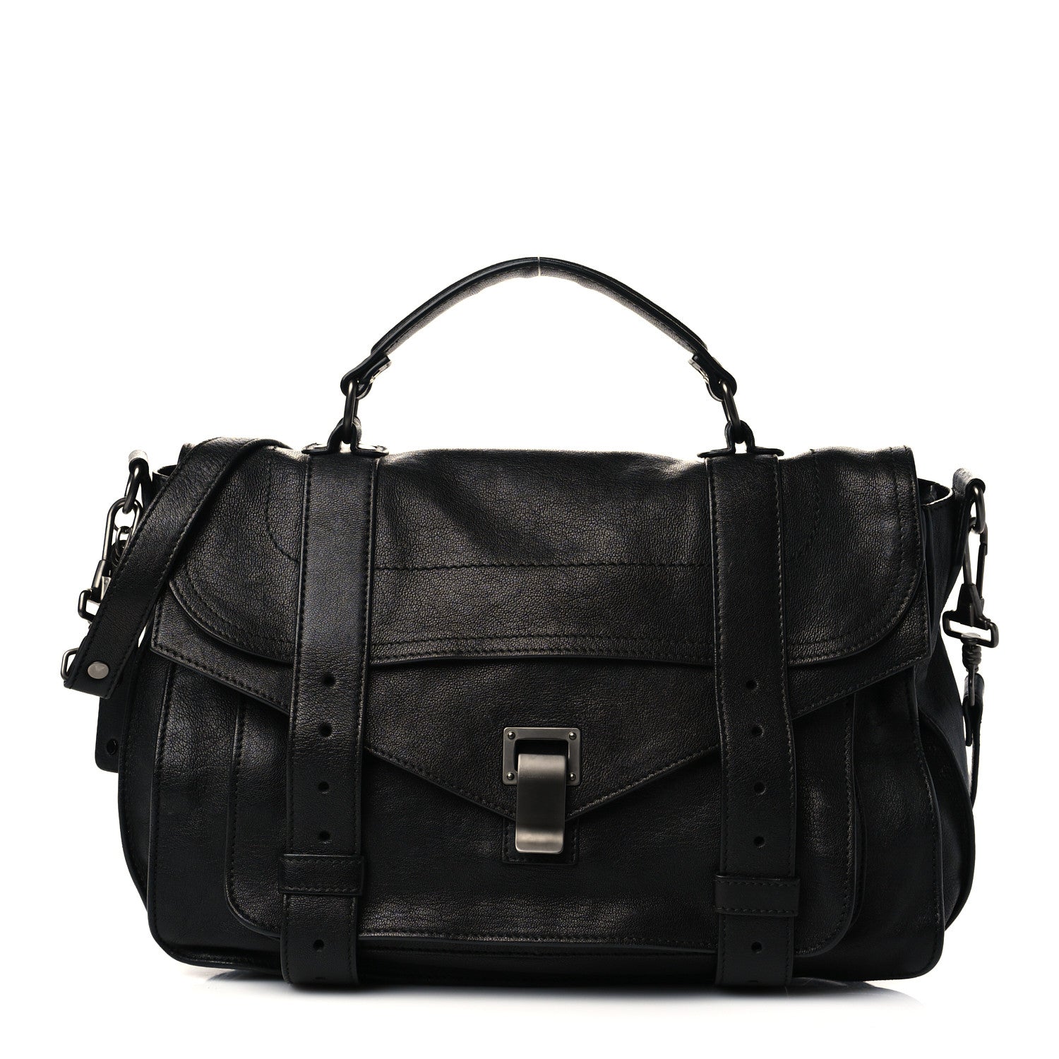 Proenza Schouler Lambskin Medium PS1 Satchel Black 1 of 6
