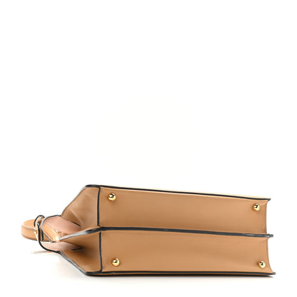Fendi Vitello Seta Shiny Nappa Medium Peekaboo I SEE U Satchel Miele Scuro Light Rose 4 of 10