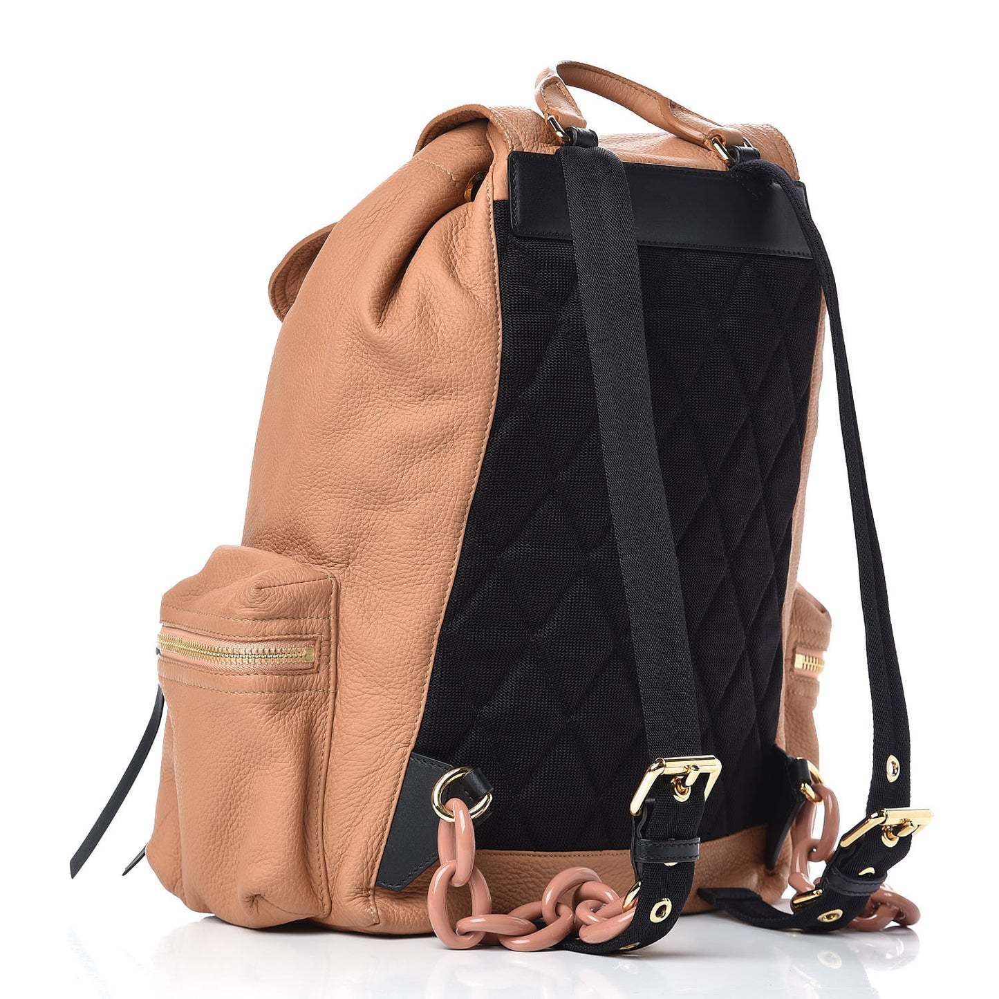 Deerskin Medium Rucksack Backpack Pale Apricot
