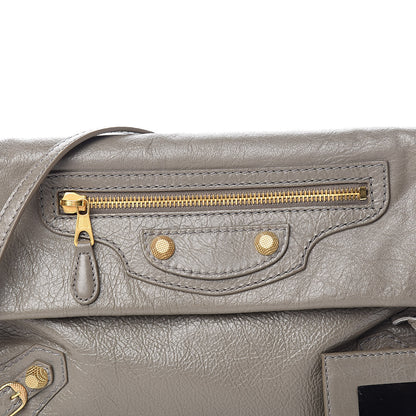 Balenciaga Agneau Giant 12 Gold Hardware Envelope Strap Clutch Beige Liege 10 of 10