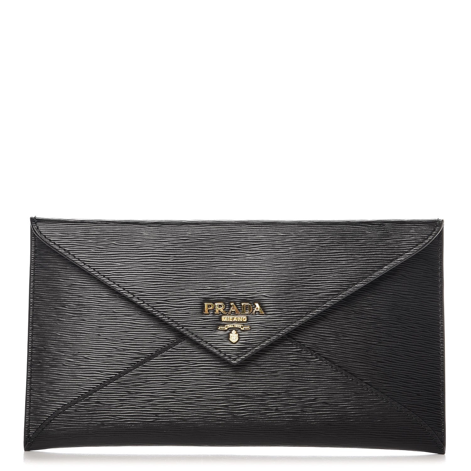 Prada Vitello Move Envelope Wallet Black 1 of 7