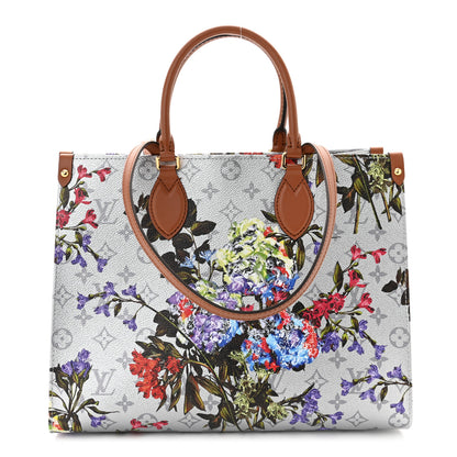 Louis Vuitton Metallic Monogram LV Garden OnTheGo MM Silver 1 of 10