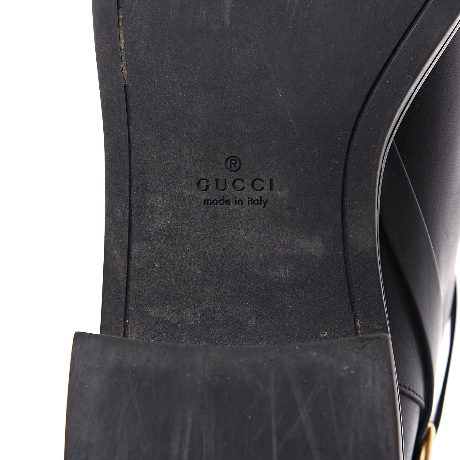 Gucci Calfskin Tess Horsebit Ankle Boots 41 Black 6 of 11