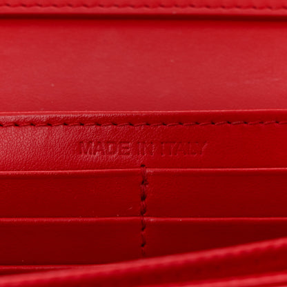 Christian Louboutin Calfskin Spikes Loubinthesky Paloma Clutch Red 7 of 12