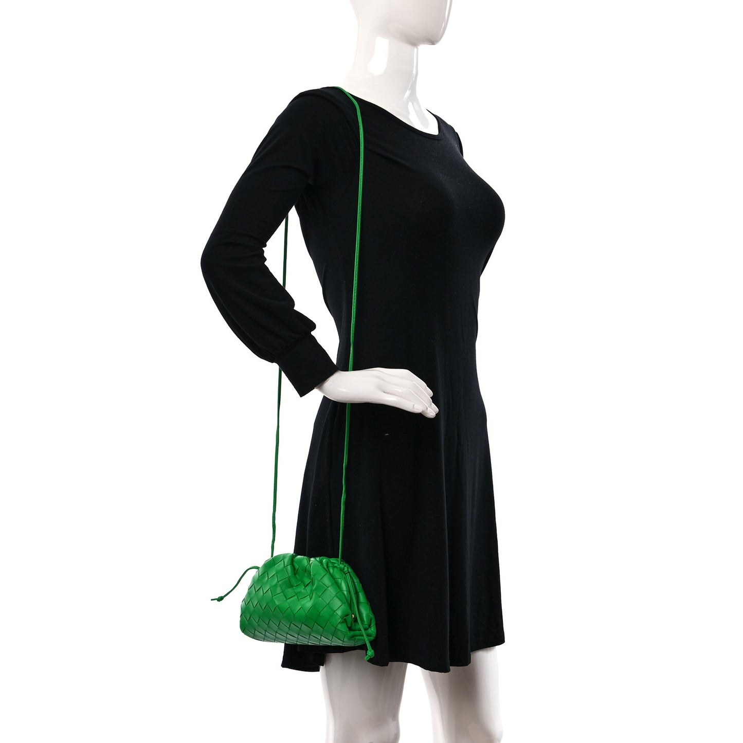 Nappa Intrecciato The Mini Pouch Clutch Parakeet