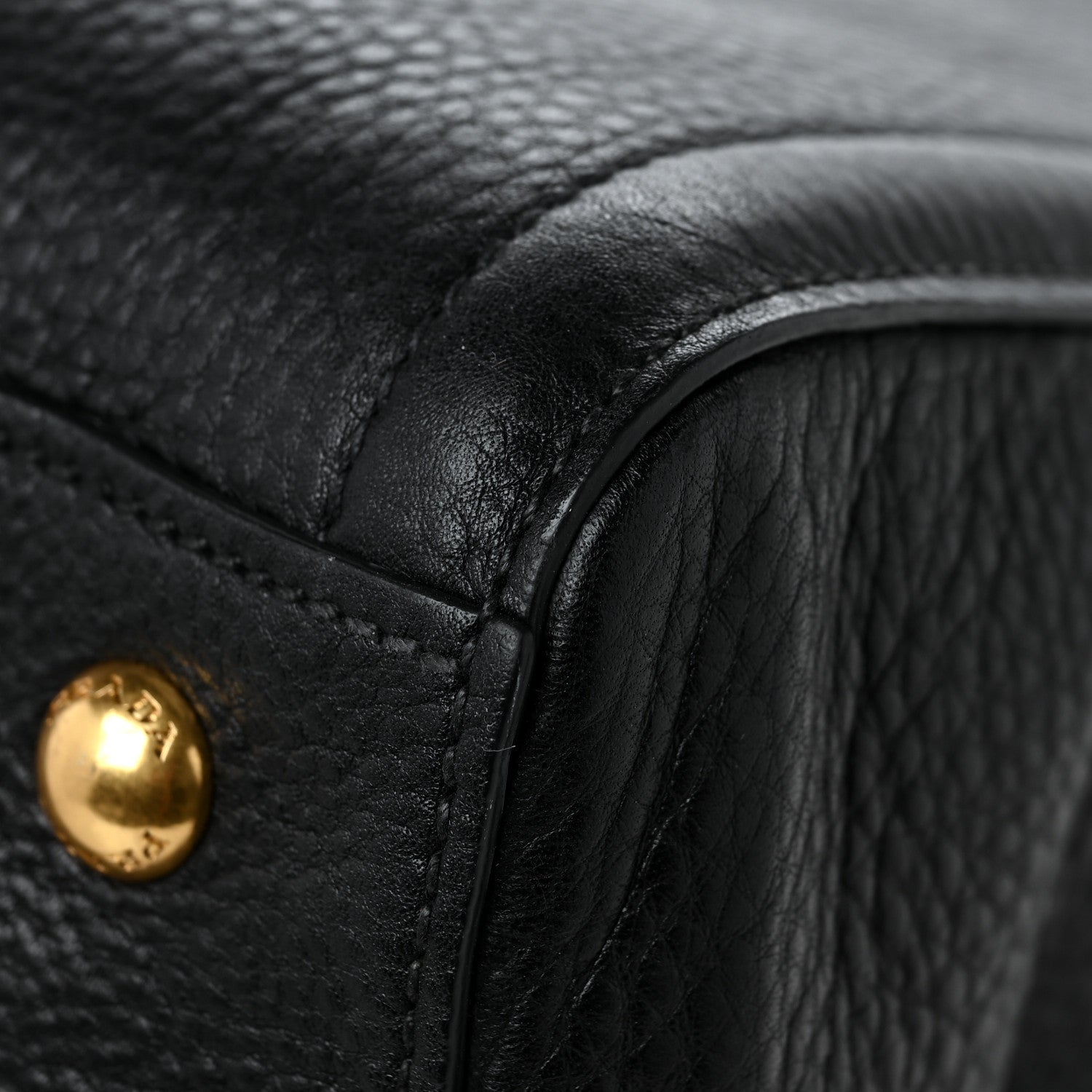 Prada Vitello Daino Shopping Tote Black 11 of 11