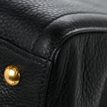 Prada Vitello Daino Shopping Tote Black 11 of 11