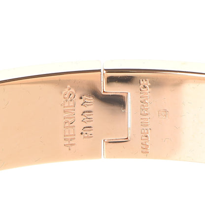 Hermes Enamel Narrow Clic Clac H Bracelet PM White 4 of 5