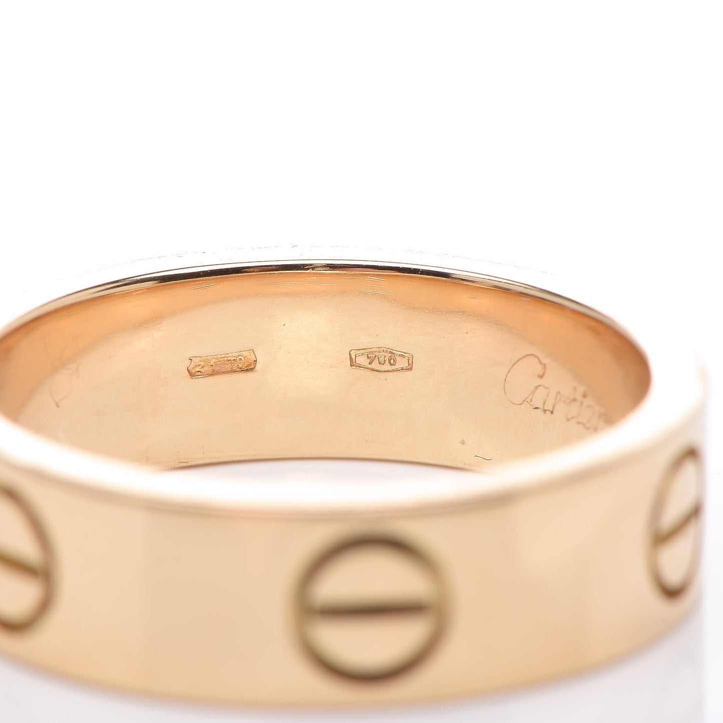 18K Yellow Gold 5.5mm LOVE Ring 54 6.75