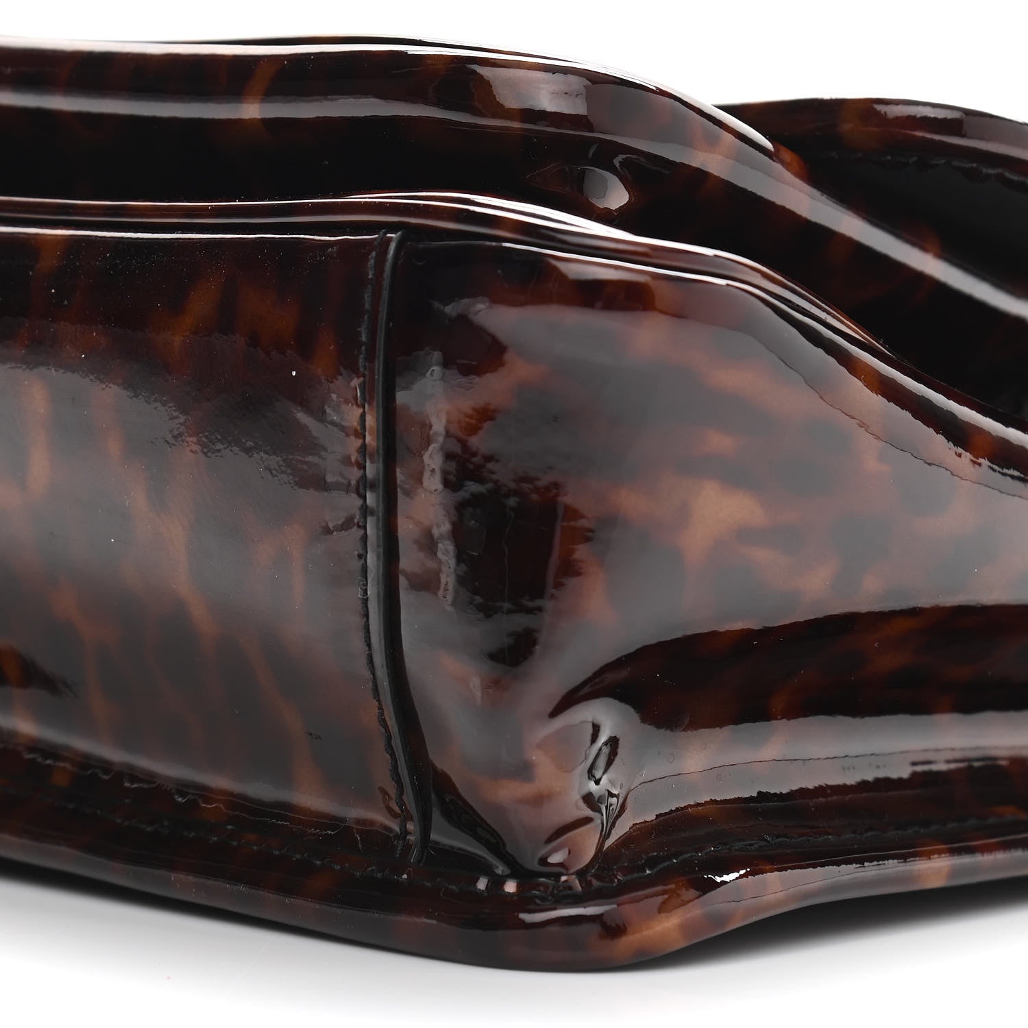 Saint Laurent Patent Monogram Baby Niki Chain Satchel Tortoiseshell 11 of 11