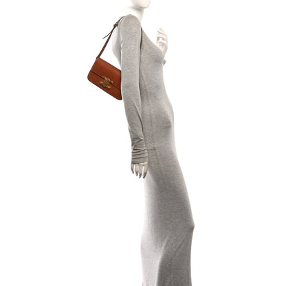 Celine Natural Calfskin Triomphe Shoulder Bag Tan 2 of 10