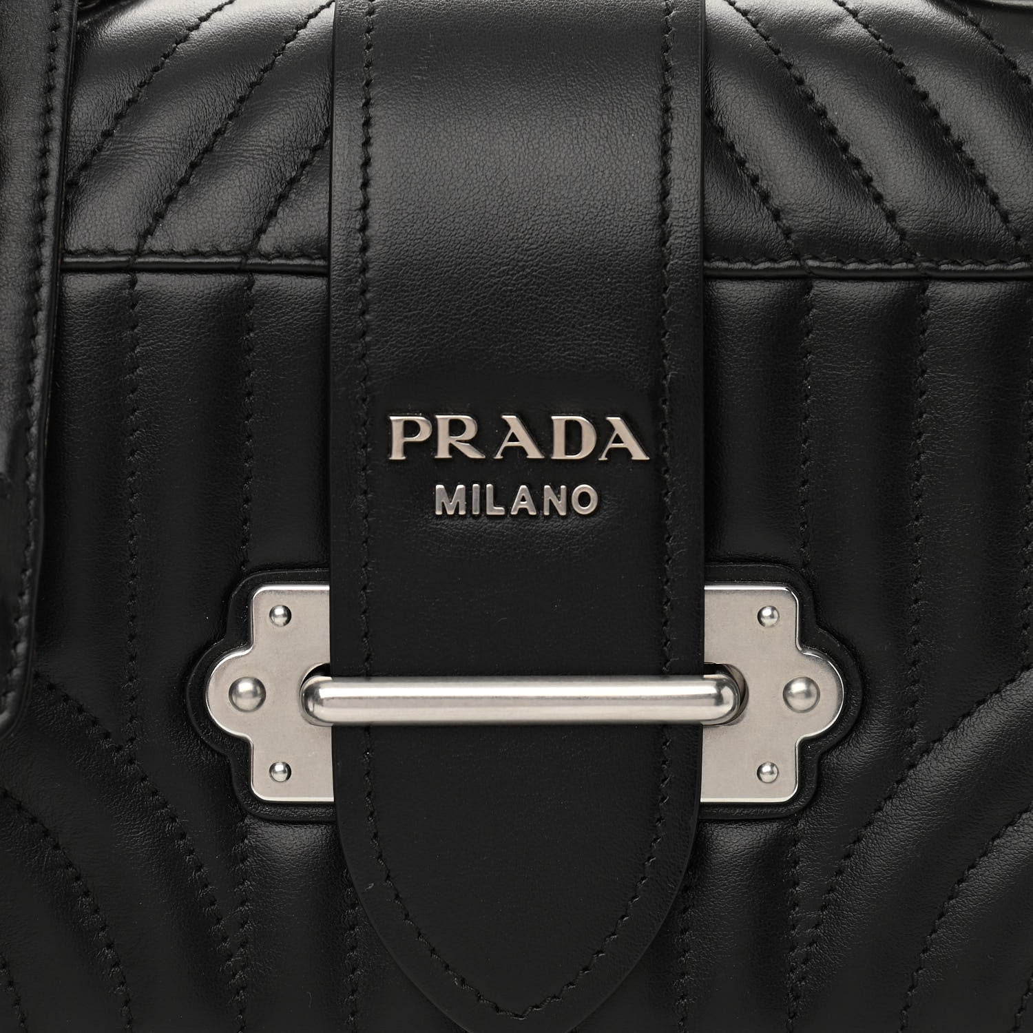 Prada City Calfskin Saffiano Cahier Bag Black 6 of 9