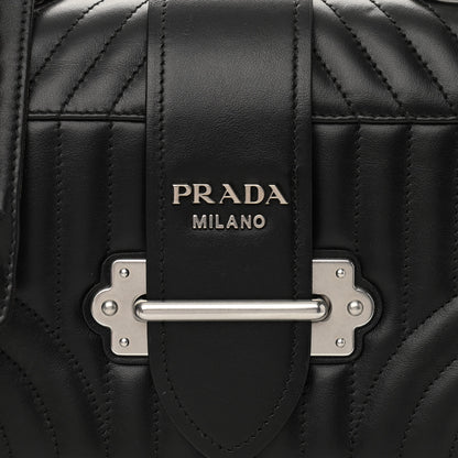 Prada City Calfskin Saffiano Cahier Bag Black 6 of 9