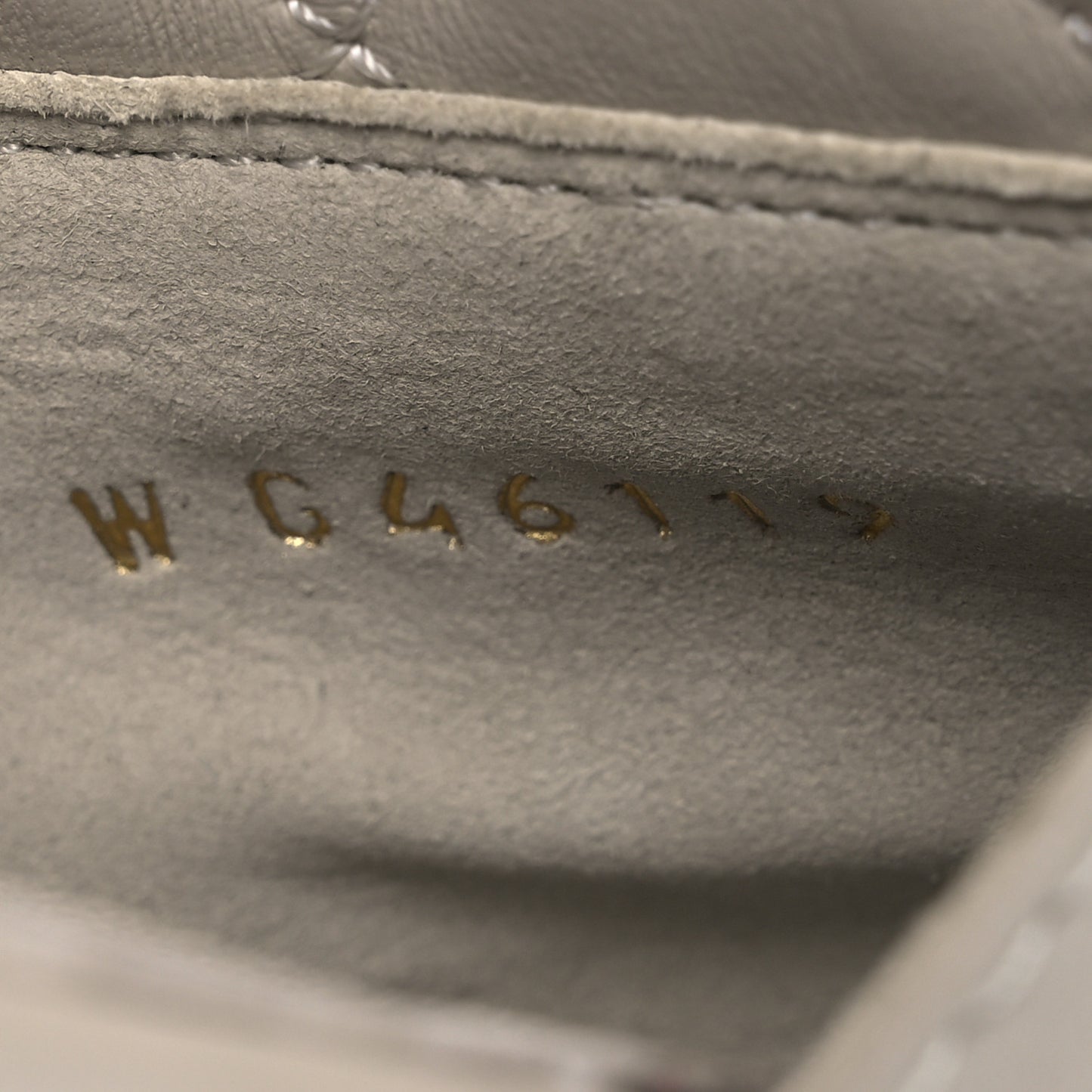 Lambskin Quilted Turnlock Flat Mules 39.5 Light Gray