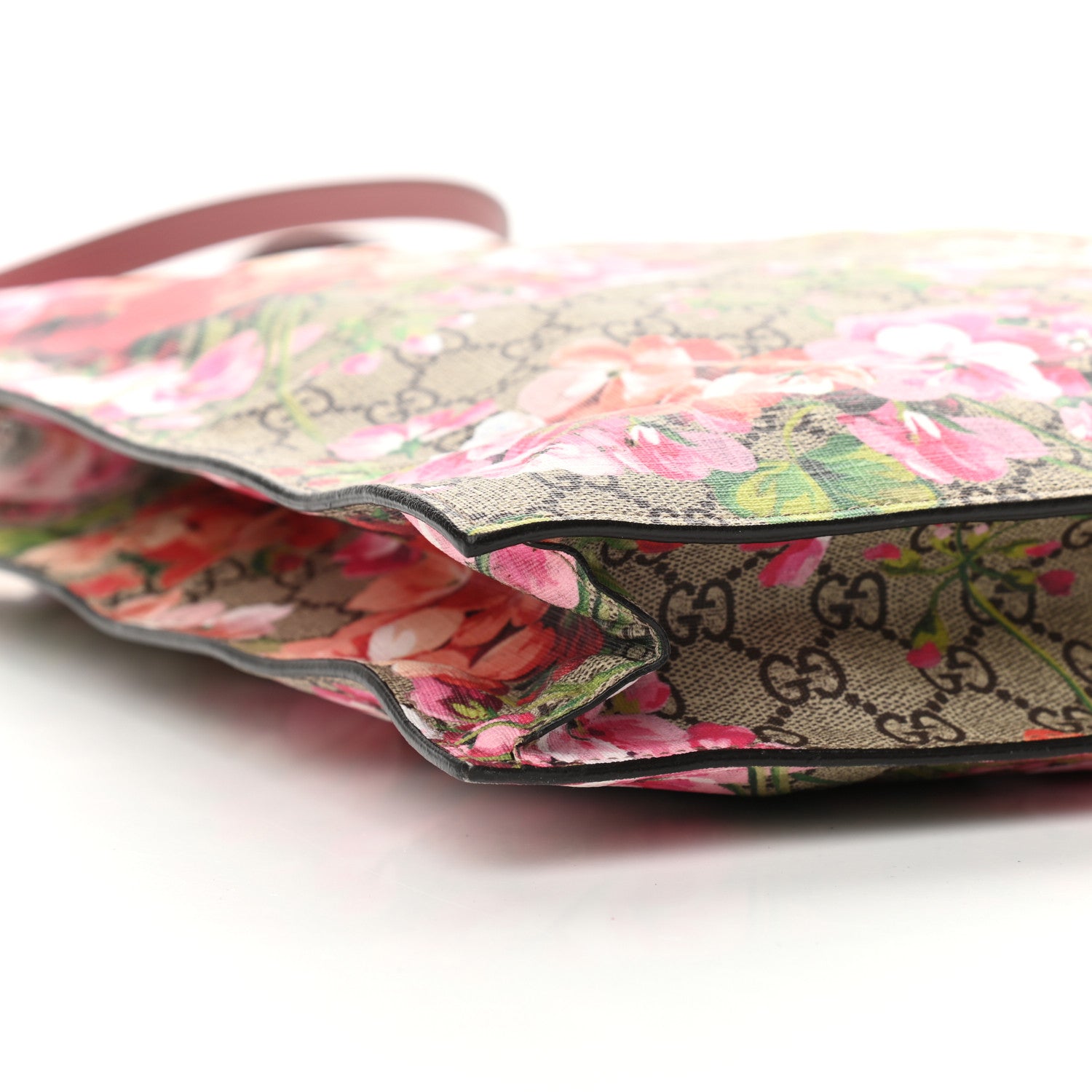 Gucci Soft GG Supreme Monogram Blooms Vertical Tote Beige Multicolor Dry Rose 8 of 9
