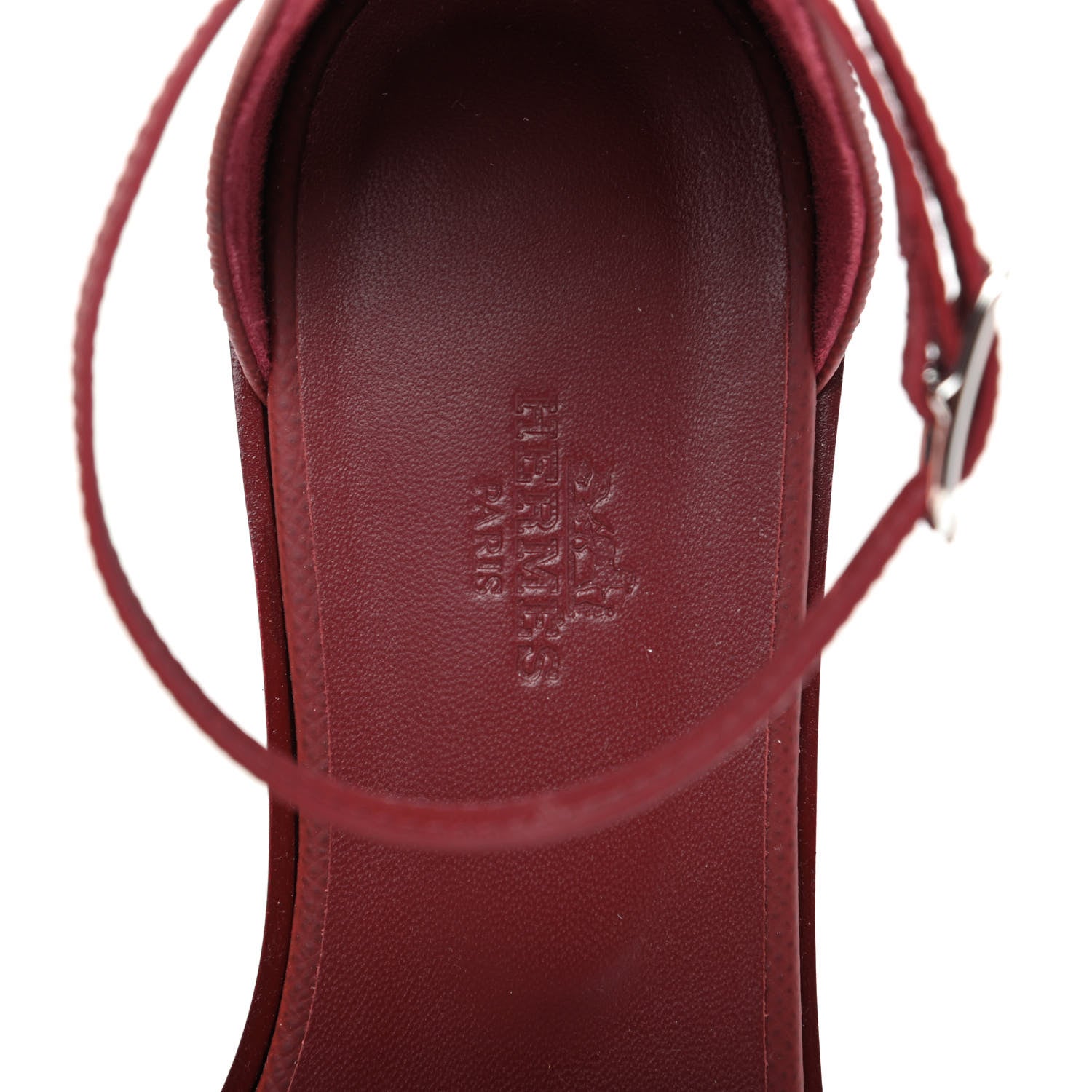 Hermes Epsom Santorini Sandals 39 Rouge Tomette 7 of 10