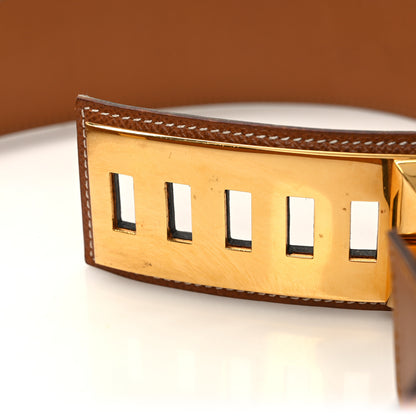 Hermes Epsom Collier De Chien CDC Belt 80 32 Gold 6 of 7
