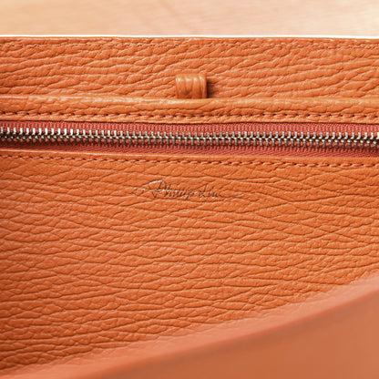 3.1 Phillip Lim 3.1 Textured Calfskin Large Pashli Satchel Mandarin 7 of 14