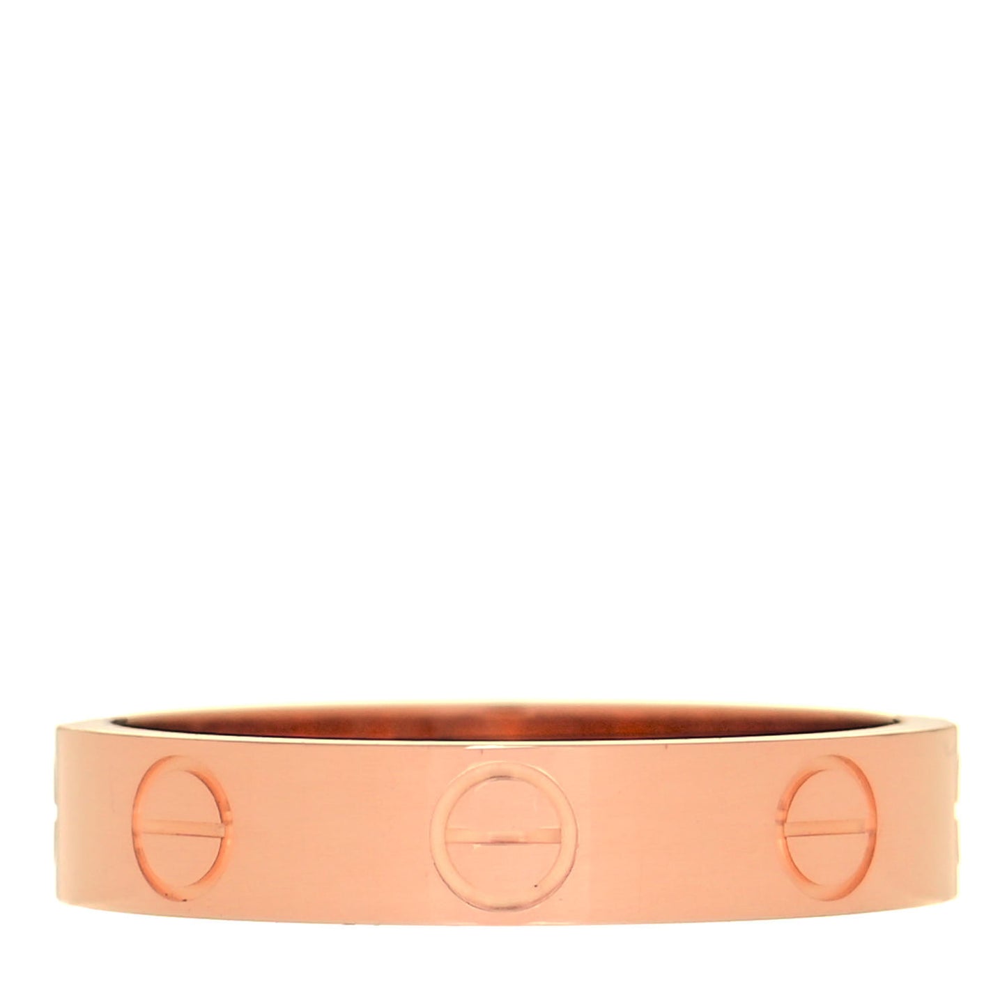 18K Pink Gold 3.5mm LOVE Wedding Band Ring 50 5.25