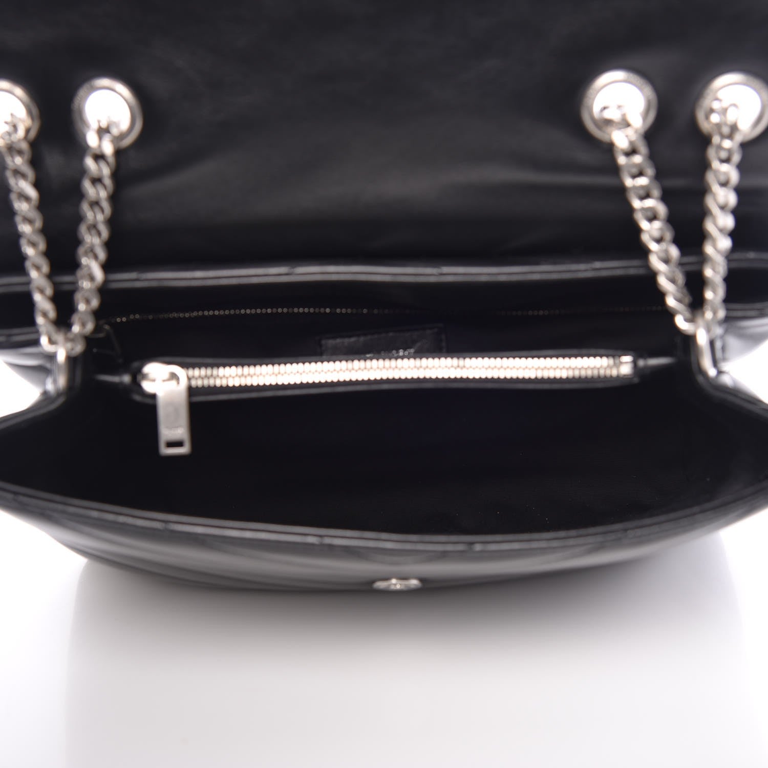 Saint Laurent Calfskin Y Quilted Monogram Medium Loulou Chain Satchel Black 8 of 8
