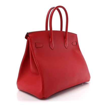 Hermes Epsom Birkin 35 Rouge Casaque 3 of 11