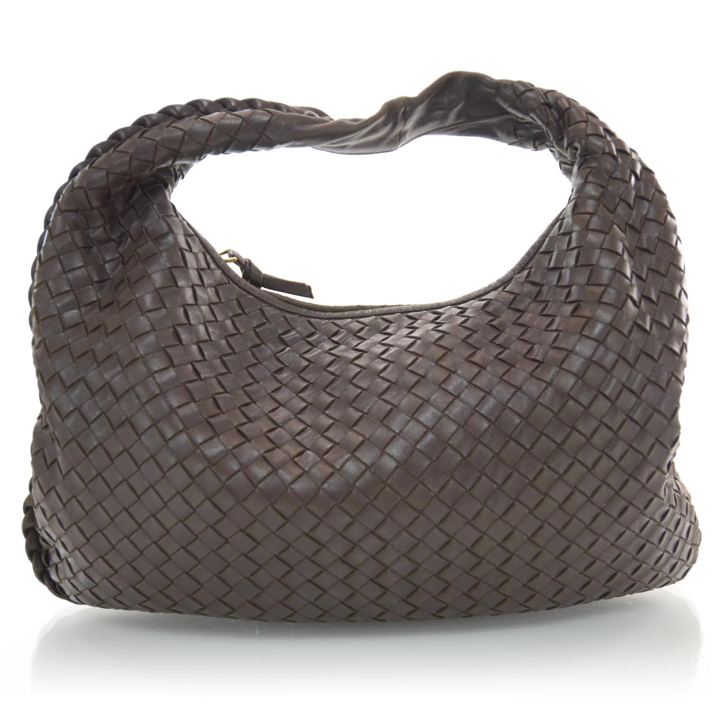 Nappa Intrecciato Medium Veneta Hobo Ebano