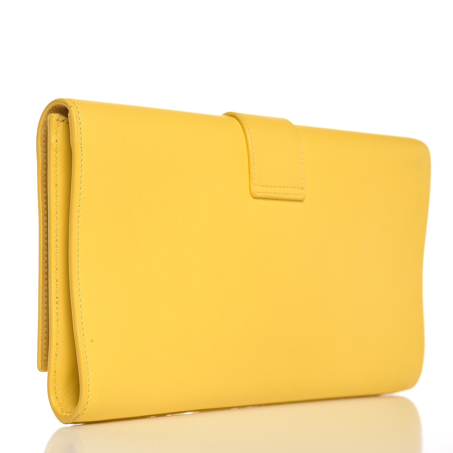 Saint Laurent Calfskin Classic Y Ligne Clutch Soleil 3 of 14