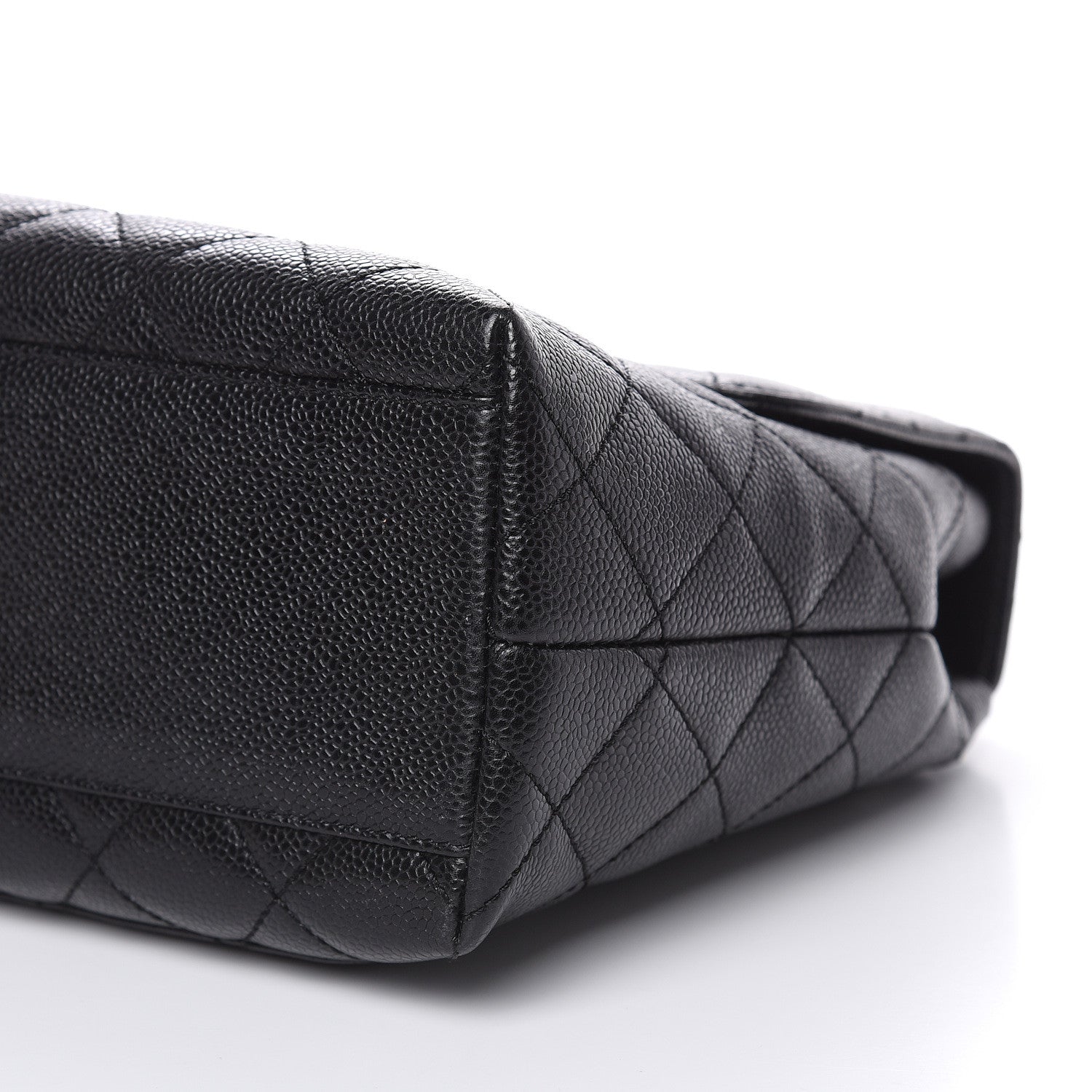 Chanel Caviar Quilted Jumbo Kelly Flap Black 9 of 14
