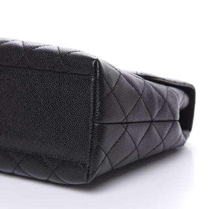 Chanel Caviar Quilted Jumbo Kelly Flap Black 9 of 14