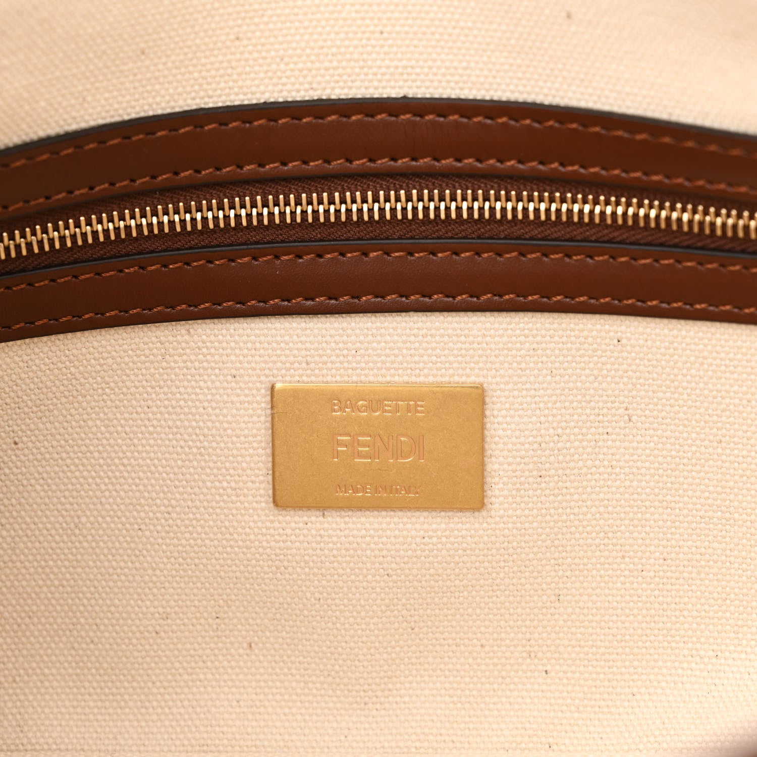 Fendi X SARA COLEMAN Canvas Vitello King Seta FF Fish Eye Embroidered Baguette Grezzo Multicolor Ghianda 6 of 11