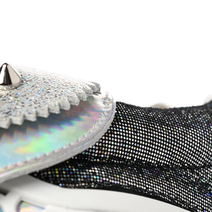 Christian Louboutin Laminated Nappa Calfskin Disco Queen Womens Loubishark Sneakers 38 Multicolor 9 of 9