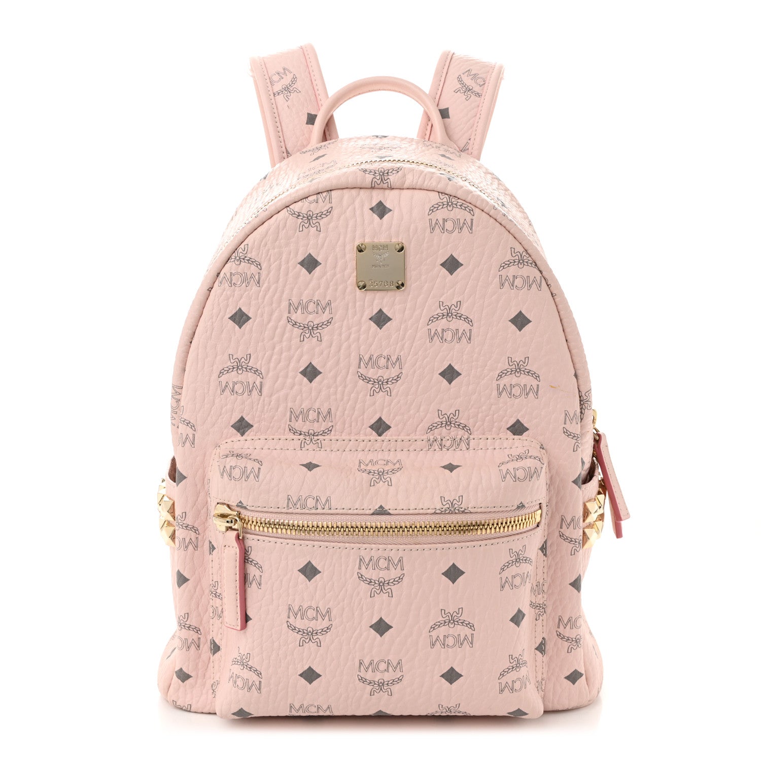 MCM Visetos Small Side Stud Stark Backpack Soft Pink 1 of 10