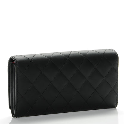 Chanel Calfskin Quilted Cambon Flap Wallet Black 3 of 8