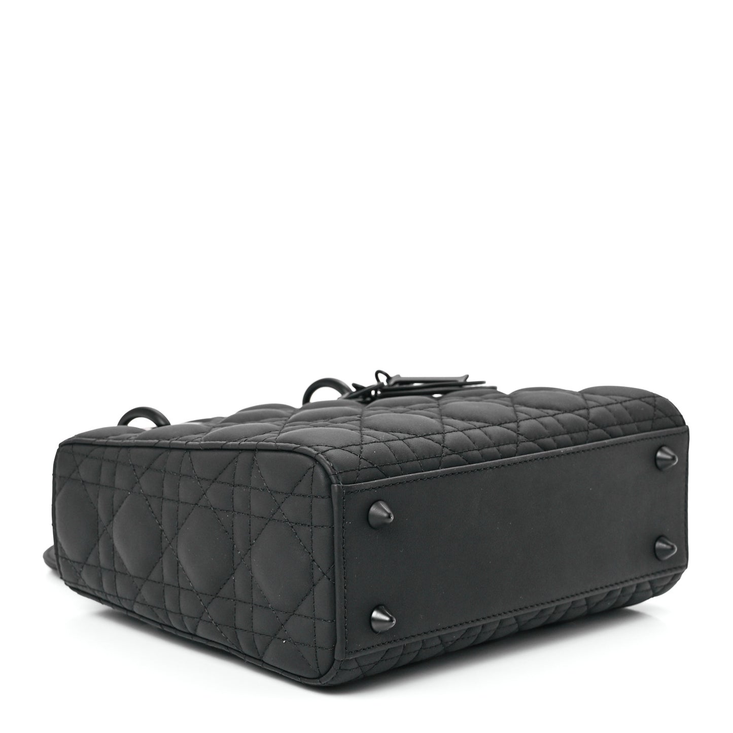 Ultra Matte Calfskin Cannage Small My ABCDior Lady Dior Black