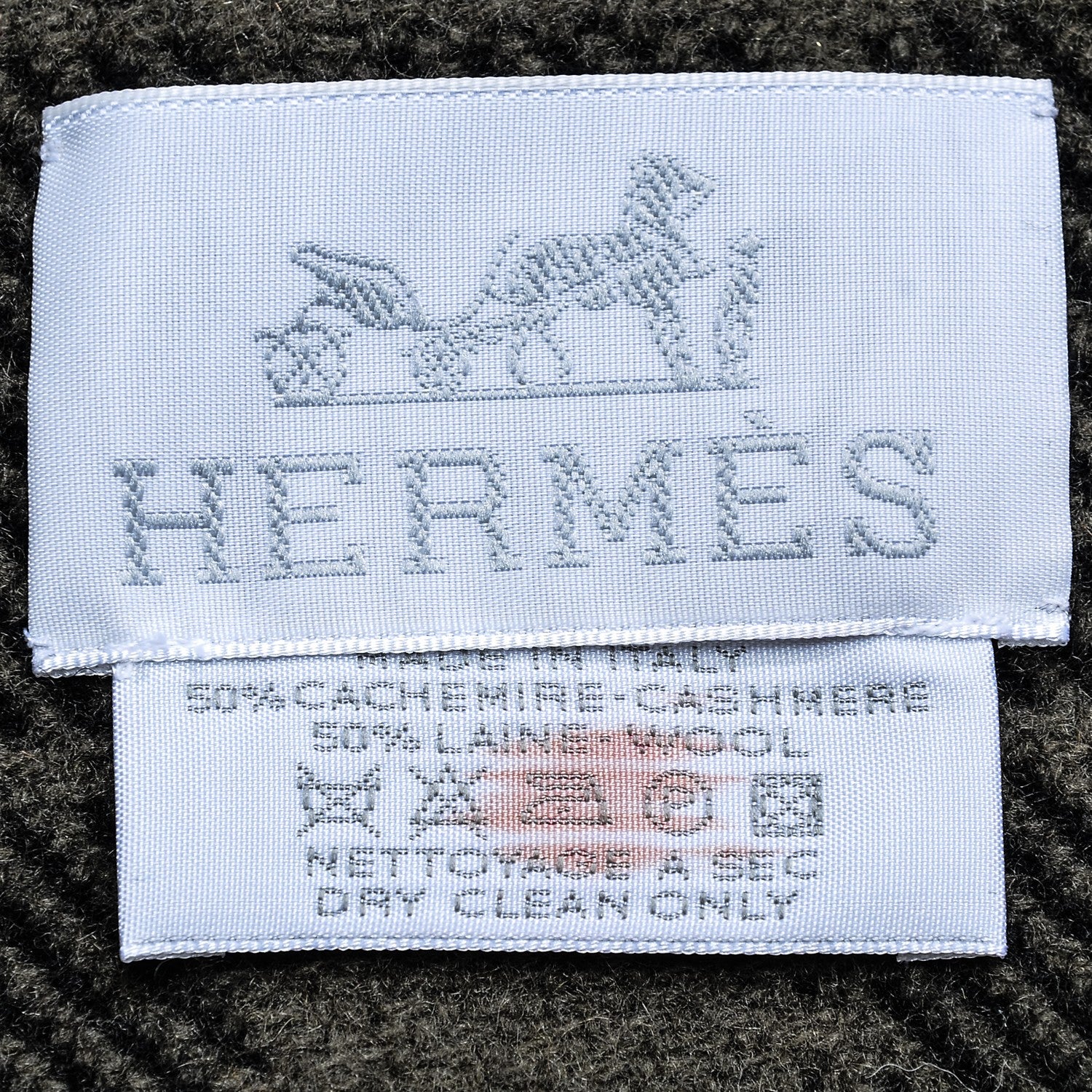 Hermes Wool Cashmere Blanket Black 5 of 6