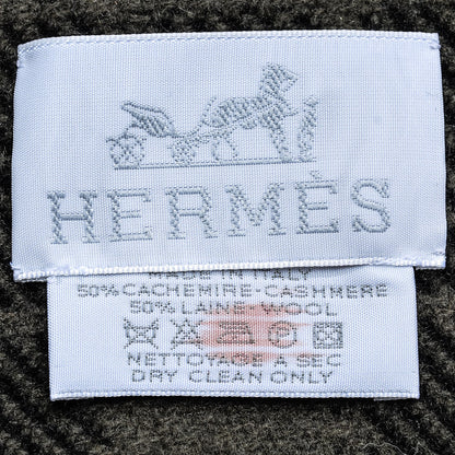 Hermes Wool Cashmere Blanket Black 5 of 6