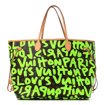 Louis Vuitton Monogram Graffiti Neverfull GM Green 1 of 14