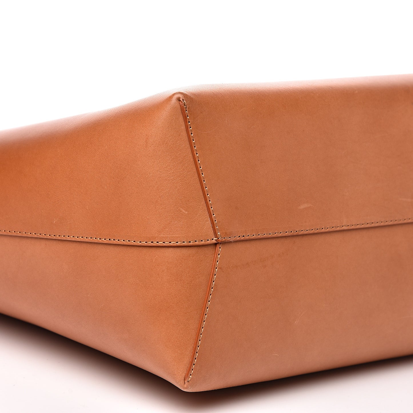 Calfskin Large Shopping Tote Cammello Rosa