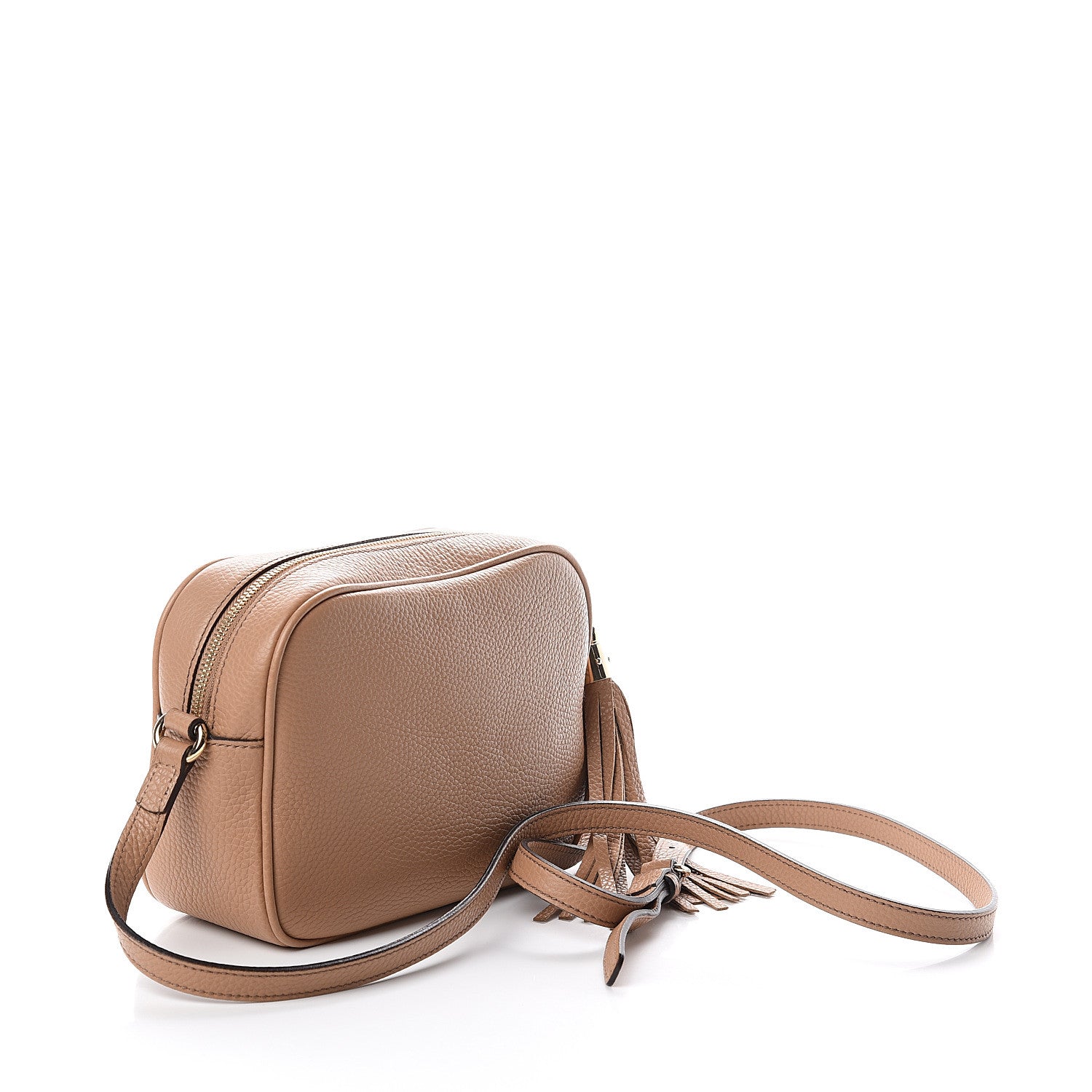 Gucci Pebbled Calfskin Small Soho Disco Bag Rose Beige 2 of 7