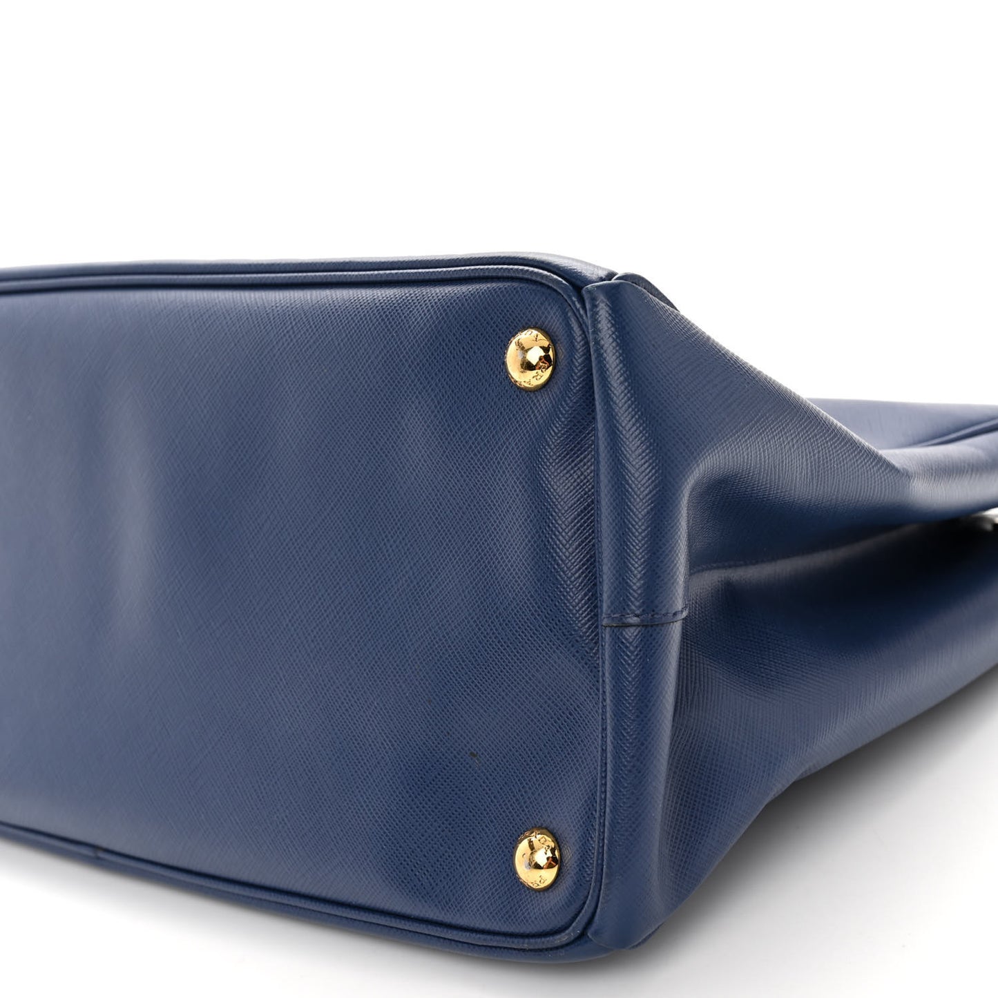 Saffiano Lux Large Galleria Double Zip Tote Bluette