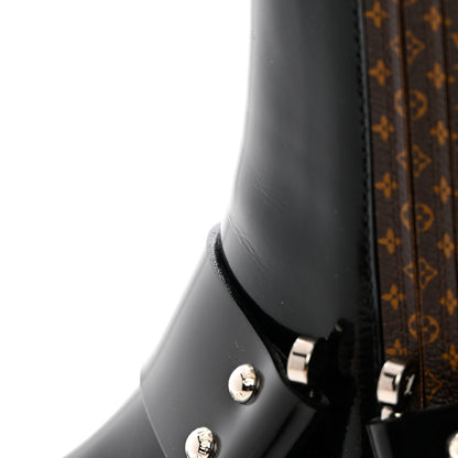 Louis Vuitton Calfskin Monogram Rhapsody Ankle Boots 38.5 Black 12 of 18