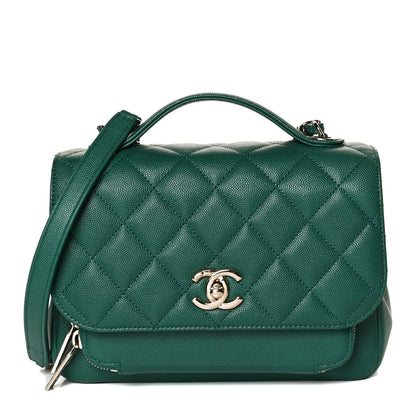 Chanel Caviar Quilted Medium Business Affinity Flap Green 1 of 13