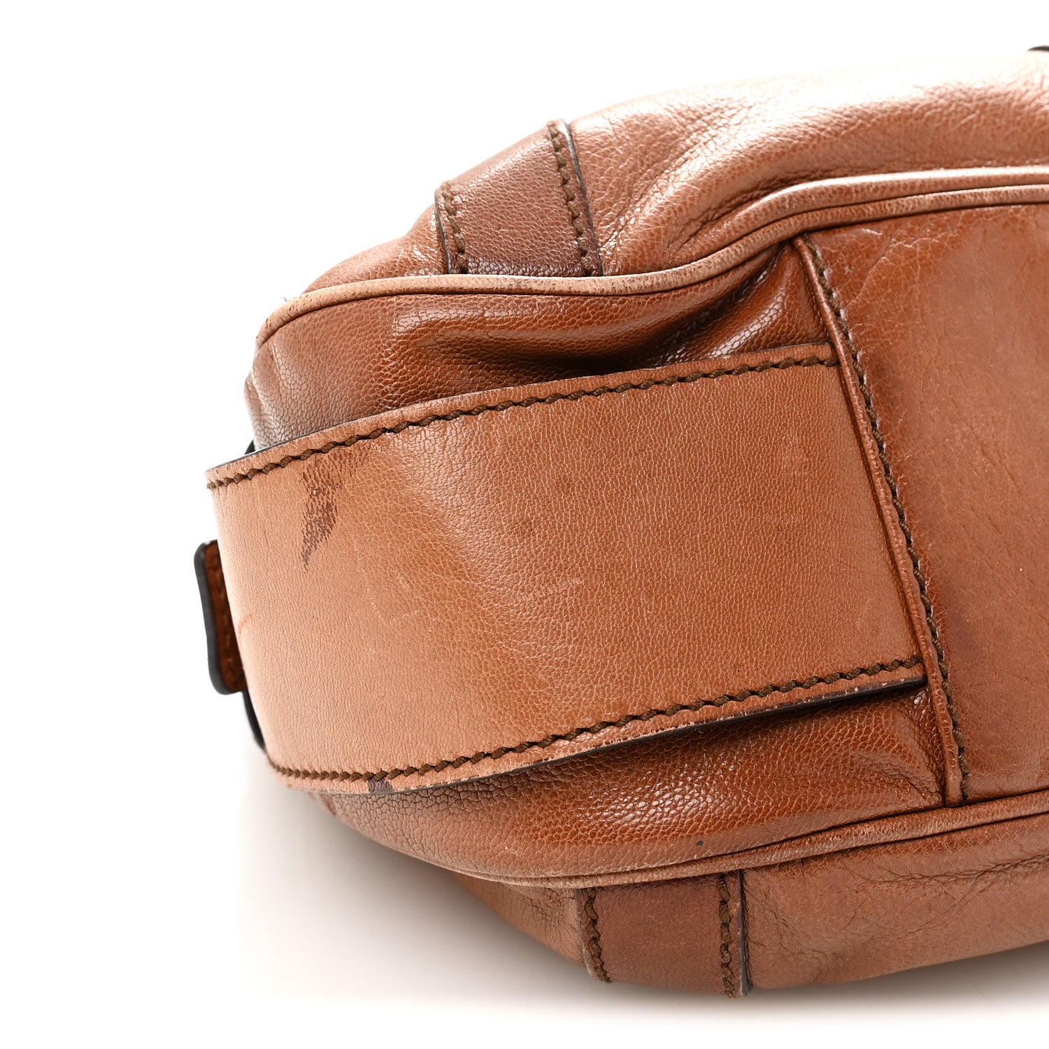 Saint Laurent Calfskin Metal Mombasa Hobo Beige 8 of 9