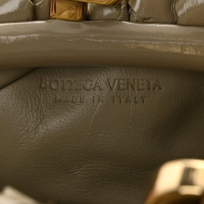 Bottega Veneta Patent Intrecciato The Mini Pouch Travertine 6 of 10