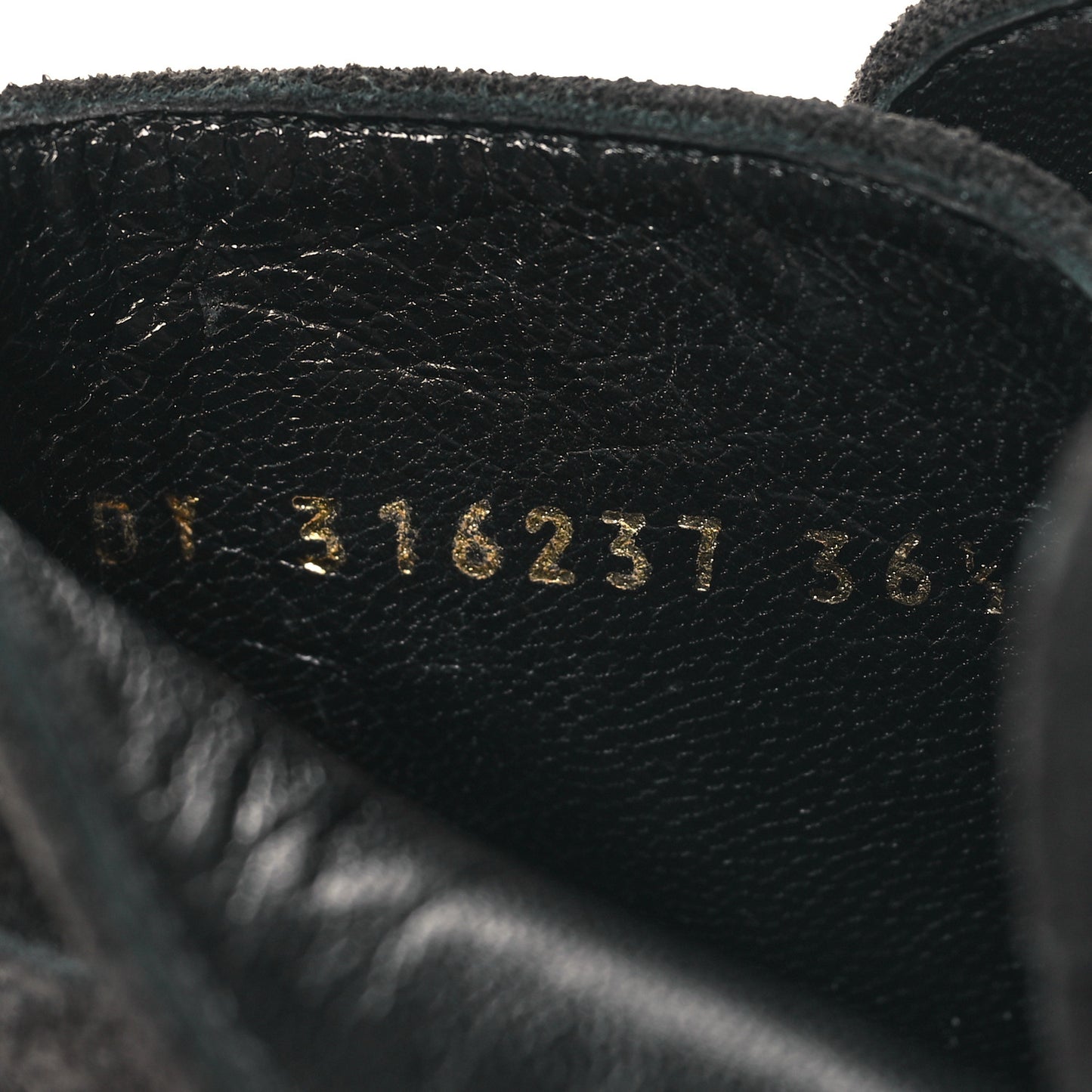 Suede Calfskin Jodhpur Ankle Boots 36.5 Black