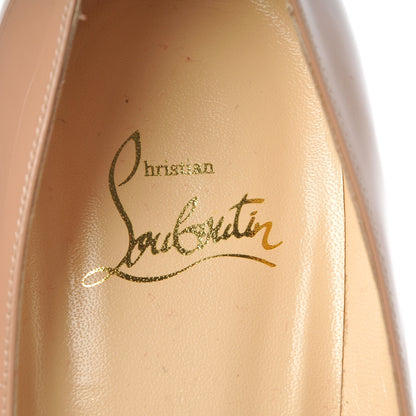 Christian Louboutin Patent Decollete 554 70 Pumps 36.5 Nude 9 of 10